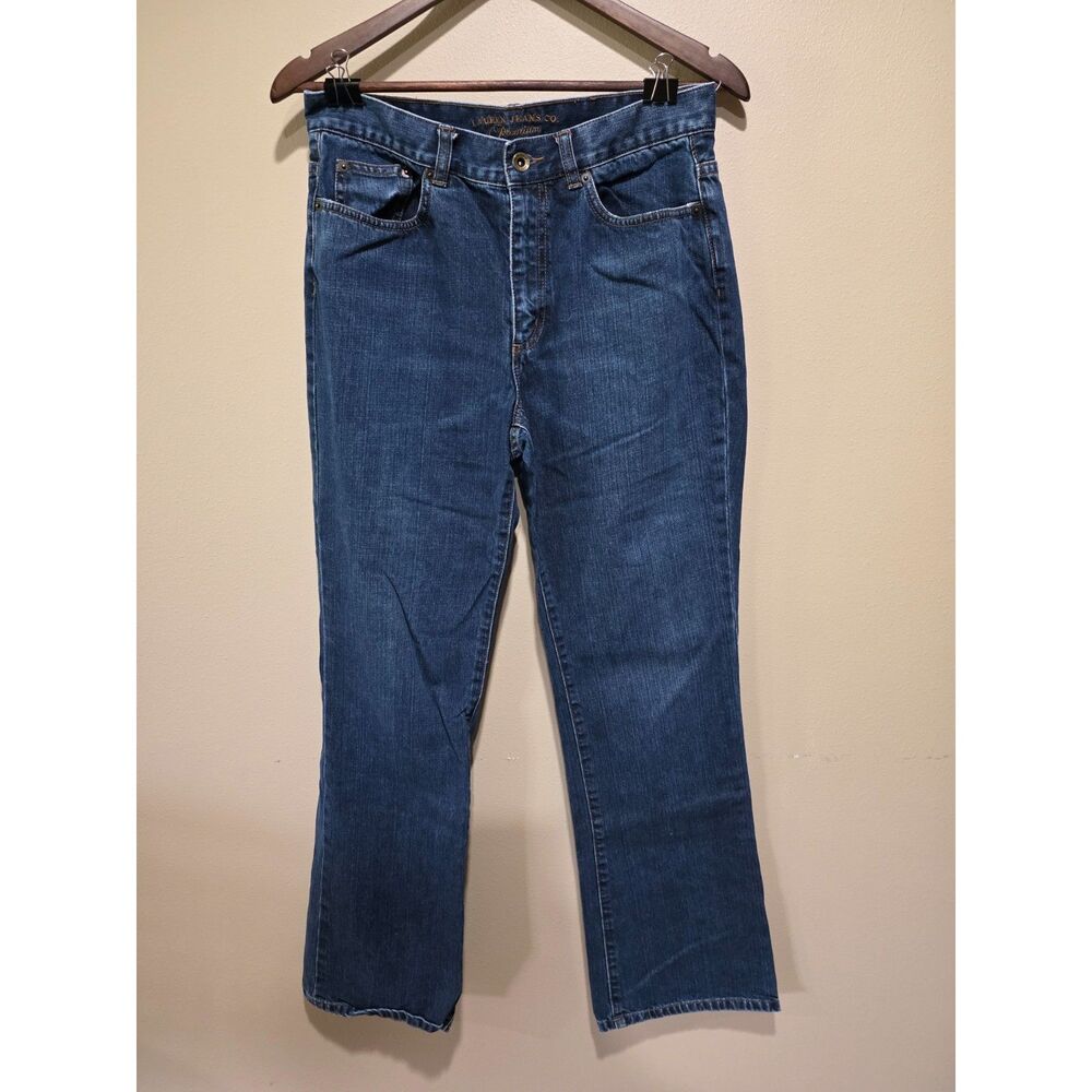 Vintage Lauren Jeans Co Ralph Lauren Bootcut Jeans Women's Size 8 USA 90s Denim - Picture 2 of 8